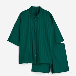 H&M Cotton Pajama Shirt and Shorts